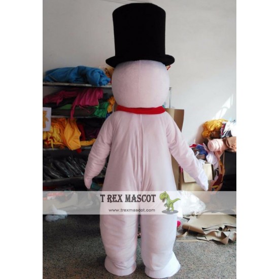 Adult Snowman Mascot Costume