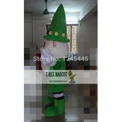Green Santa Claus Mascot Costume For Adult