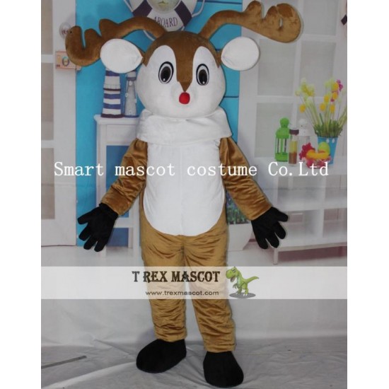 Christmas Reindeer Mascot Costume Adult Funny Deer Costume Christmas Reindeer Mascot Costume Adult Funny Deer Costume