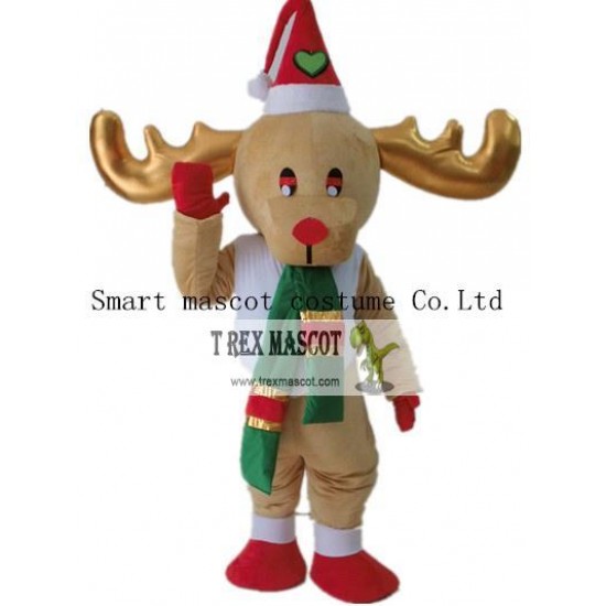 Christmas Deer Costume Adult Deer Mascot Costume Christmas Deer Costume Adult Deer Mascot Costume