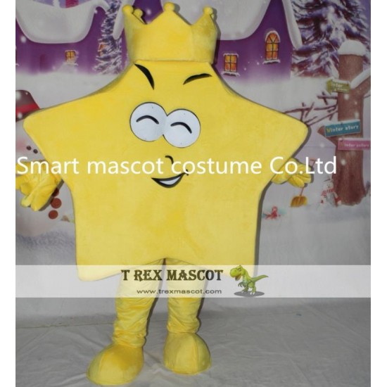 Yellow Star Shape Costume Adult Star Mascot Costume