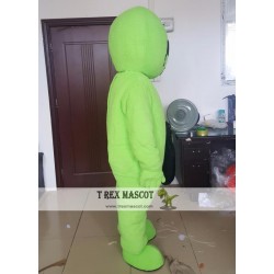 Green Et Alien Mascot Costume For Adult ,With Fan Inside Head,Look Out From Eyes