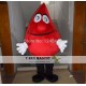 Adult Red Blood Mascot Costume Adult Red Blood Mascot Costume