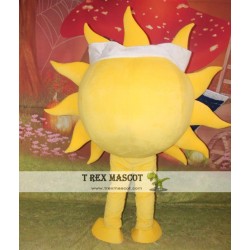 Sun Mascot Costume Adult Sun Mascot With Solar Battle