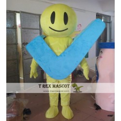 Symbol Man Mascot Costume Adult Symbol Man Costume