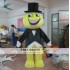 Laughing Boy Mascot Costume Adult Happy Face Mascot Costumes Big Smile Mascot Costume