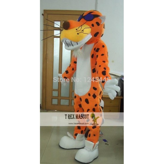 Cartoon Chester Cheetah Carnival Costume Funny Cheetos Leopard Mascot Costume Cartoon Chester Cheetah Carnival Costume Funny Cheetos Leopard Mascot Costume