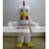 Adult White Furry Chicken Rooster Mascot Costume