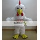 Adult White Furry Chicken Rooster Mascot Costume Adult White Furry Chicken Rooster Mascot Costume