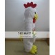 Adult White Furry Chicken Rooster Mascot Costume Adult White Furry Chicken Rooster Mascot Costume