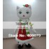 Christmas White Cat Mascot Costume