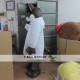 Adult Cat Mascot Costume In White Adult Cat Mascot Costume In White
