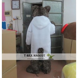 Adult Cat Mascot Costume In White
