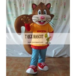 Adult Big Long Tail Squirrel Mascot Costume