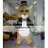 Light Brown Adult Cat Mascot Costume