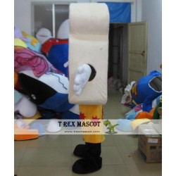 Adult Bread Mascot Costume With Blueberry Jam