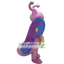 Adult Pink Butterfly Mascot Costume