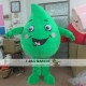 Adult Green Water Drop Mascot Costume