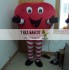 Adult Red Heart Mascot Costume