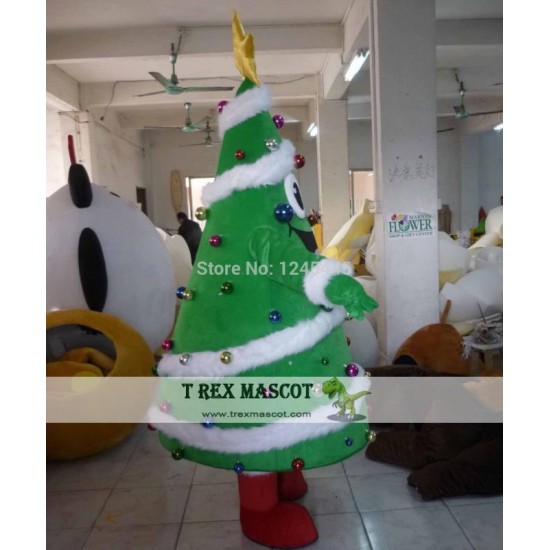 Adult Christmas Tree Mascot Costume Adult Christmas Tree Mascot Costume