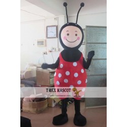 Adult Black Ant Mascot Costume In Red/Green