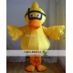 Adult Yellow Duck Mascot Costume With Diving Glasses Adult Yellow Duck Mascot Costume With Diving Glasses