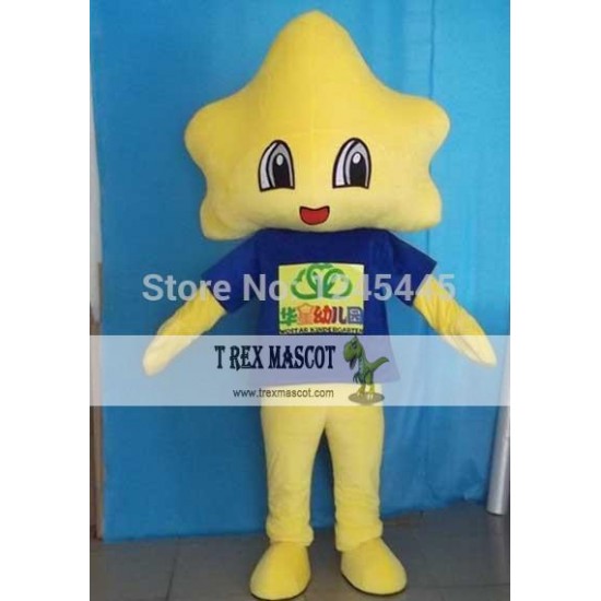 Adult Yellow Star Mascot Costume Adult Yellow Star Mascot Costume