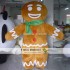 Adult Gingerbread Man Mascot Costume