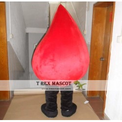 Red Blood Drop Mascot Costume For Adult