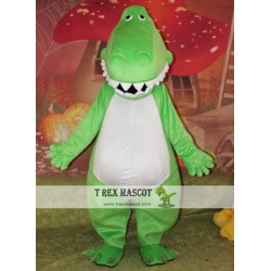 Adult Mascot Costume Green Dinosaur Costume