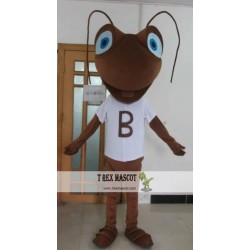 Brown Colour Slim Ant Mascot Costume For Adults