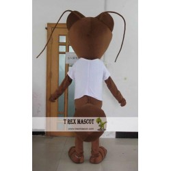 Brown Colour Slim Ant Mascot Costume For Adults