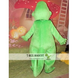 Adult Mascot Costume Green Dinosaur Costume