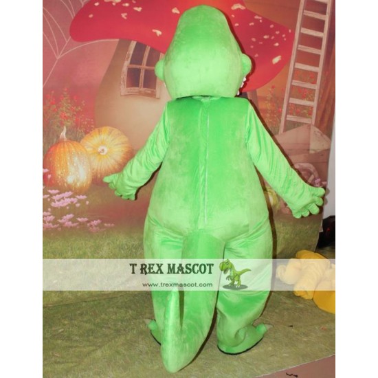 Adult Mascot Costume Green Dinosaur Costume