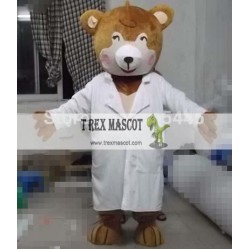 Adult Doctor Bear Mascot Costume