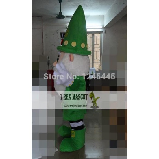 Adult Christmas Mascot Costume Green Santa Claus Costume Adult Christmas Mascot Costume Green Santa Claus Costume