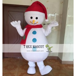 Christmas Mascot Adult Snowman Mascot Costume