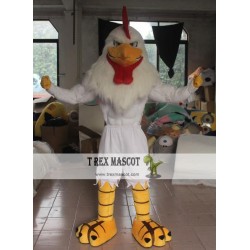 Eva Chicken Mascot Costume Easy Wearing Adult Muscle Chicken Mascot Costume
