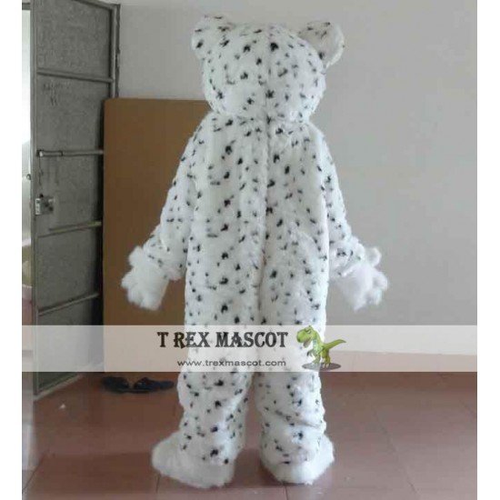 White Leopard Mascot Costume Adult Leopard Mascot