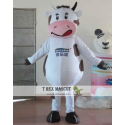 Spotty Milk Cow Mascot Costume Cow Mascot For Adults