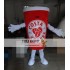 Red Colour Coffee Cup Mascot Costume For Adults Cup Mascot