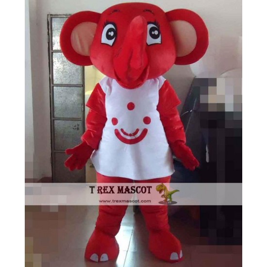 Red Elephant Mascot Costume Adult Elephant Mascot Red Elephant Mascot Costume Adult Elephant Mascot