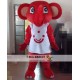 Red Elephant Mascot Costume Adult Elephant Mascot Red Elephant Mascot Costume Adult Elephant Mascot