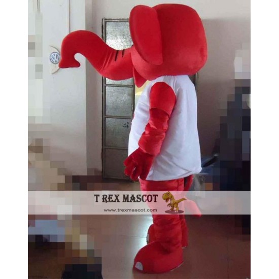 Red Elephant Mascot Costume Adult Elephant Mascot Red Elephant Mascot Costume Adult Elephant Mascot