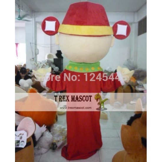 Adult God Of Fortune Costume The God Of Fortune Mascot Adult God Of Fortune Costume The God Of Fortune Mascot