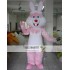 Adult Easter Bunny Costume Pink Rabbit Mascot Costume