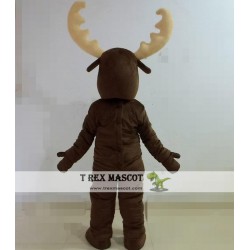 Cartoon Deer Yellow Antlers Costume Adult Christmas Deer Costume