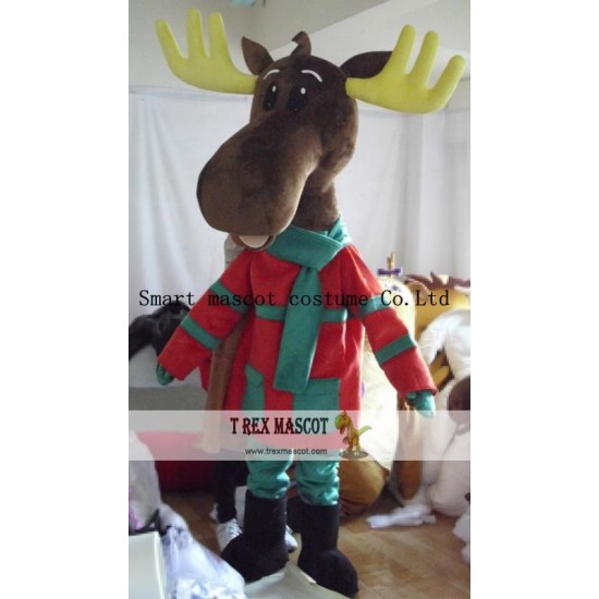 Christmas Moose Mascot Costume Adult Christmas Moose Costume Christmas Moose Mascot Costume Adult Christmas Moose Costume