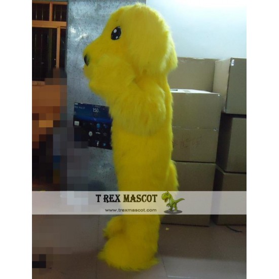 Yellow Dog Mascot Costume