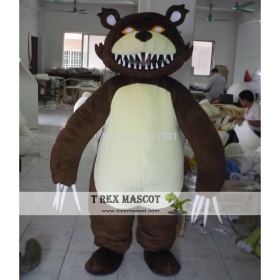 Chocolate Bear With Long Nails Mascot Costume Adult Bear Mascot Chocolate Bear With Long Nails Mascot Costume Adult Bear Mascot